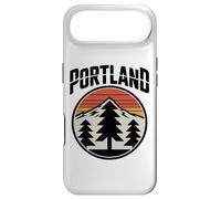 Retro Portland Sunset Mountain Design Vintage Oregon Forest Coque pour iPhone Air
