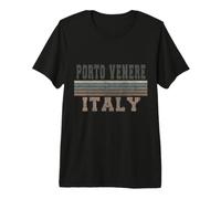 Retro Porto Venere Italie T-Shirt Haut de Gamme