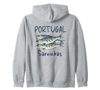 Retro Portugal Travel Sardinhas Portugal Grill Sardines Sweat à Capuche