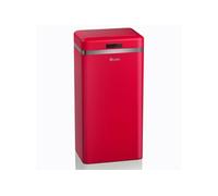 Retro Poubelle à Ouverture Automatique avec Capteur, Métal, 45 Litres, Vintage Rouge SWKA4500RNEU