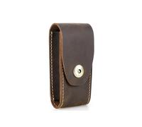 Rétro PU Cuir Pliable Holder Ceinture Sac Compact Voyage Accessoire Vintage Pliable Fourreau Ceinture Poche