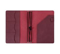 Retro PU Leather Notebook Cover Refillable Journal Binder Waterproof | Pen Holder Card Pocket Multi-Color Travel Planner Portable Scratch-Protection Organizer
