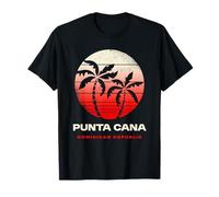 Rétro Punta Cana République Dominicaine Sunset Wear T-Shirt