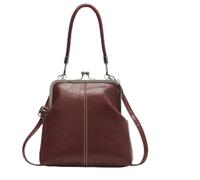 Retro Purse - Vintage PU Leather Handbag | Mini Kiss Lock Bag