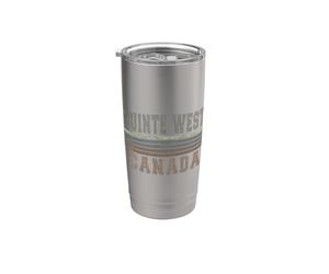 Retro Quinte West Canada Gobelet isotherme en acier inoxydable double paroi