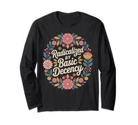 Rétro radicalisé par Basic Decency Vintage Wild Floral Women Manche Longue