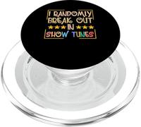 Retro Random Break Out in Show Tunes | Broadway Theatre PopSockets PopGrip pour MagSafe