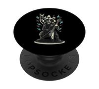 Rétro Raton Laveur Rock Musique Cadeau Drôle de Race Race PopSockets PopGrip Adhésif