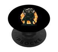 Rétro Raton Laveur Rock Musique Cadeau Drôle de Race Race PopSockets PopGrip Adhésif