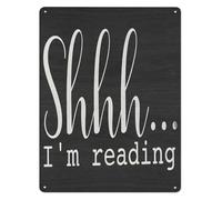 Retro Reading Metal Tin Sign Books Are a Uniquely Portable Magic Stephen King Inspired Wall Hanging 8 X 12 in