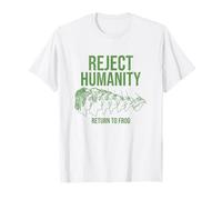 Retro Reject Humanity Return to Frog Weirdcore Frog Lovers T-Shirt