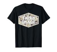 Rétro rentrée Scolaire garçons Vieux Camouflage troisième année T-Shirt