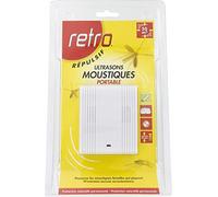 RETRO | RÉPULSIF SONORE MOUSTIQUES | Blister de 1 émetteur portable pour 50 m2 | RUSM1