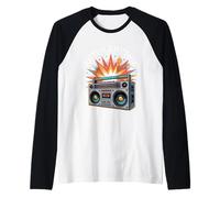 Retro Rhythm Pop Culture Jeu vidéo rétro Manche Raglan
