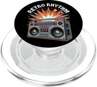 Retro Rhythm Pop Culture Jeu vidéo rétro PopSockets PopGrip pour MagSafe