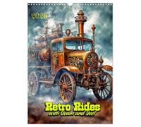 Retro Rides with Steam and Steel (Wall Calendar 2026 DIN A3 portrait), CALVENDO 12 Month Wall Calendar: Time Traveler's Transport