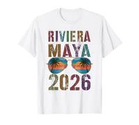 Rétro Riviera Maya 2026 Voyage Plage Vacay Assorti à Tous T-Shirt
