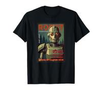 Retro Robot Revolution, Ambiance de Science-Fiction Classique T-Shirt