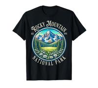 Rétro Rocky Mountain National Park Randonnée Camping Outdoor T-Shirt