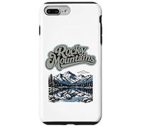 Retro Rocky Mountains National Park Vintage Style 80s Coque pour iPhone 7 Plus/8 Plus