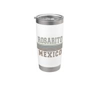 Retro Rosarito Mexique Gobelet isotherme en acier inoxydable double paroi