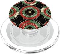 Rétro Roulette Roulette Cercles Lignes Géométriques Art Déco PopSockets PopGrip pour MagSafe