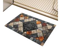 Retro Rug, Anti-Slip Doormat, 19.69x31.5 inches Soft Floor Mat, Square Decorative Mat for Kitchen Homeowners Balcony Dining Room Bathroom Study Commercial Space and Entrances