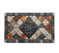 Retro Rug, Anti Slip Doormat, Soft Square Floor Mat, 31.5x19.7 inches Non Skid Backing, Water-Resistant Material, Ideal for Kitchen, Balcony, Dining Room, Bathroom, Study Commercial Use