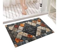 Retro Rug, Kitchen Doormat, 19.69x31.5 inches Soft Square Floor Mat, Sturdy Low Profile Carpet for Homeowners, Balcony, Dining Room, Bathroom, Study and Commercial Space
