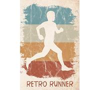Retro Runner: Fancy vintage 365 days runners logbook to track your day-by-day training progresses