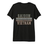 Retro Saigon Viêt Nam T-Shirt Haut de Gamme