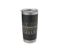 Rétro Saint-Jérôme Canada Gobelet isotherme en acier inoxydable double paroi