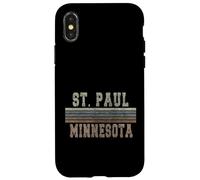 Rétro Saint Paul Minnesota Coque pour iPhone X/XS