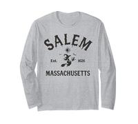 Retro Salem Massachusetts MA Vintage Halloween Witch Costome Manche Longue
