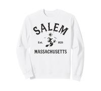 Retro Salem Massachusetts MA Vintage Halloween Witch Costome Sweatshirt