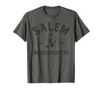 Retro Salem Massachusetts MA Vintage Halloween Witch Costome T-Shirt