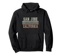 Retro San José Californie Sweat à Capuche