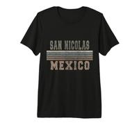 Rétro San Nicolas Mexique T-Shirt Haut de Gamme