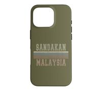 Rétro Sandakan Malaisie Coque pour iPhone 16 Pro