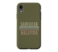 Rétro Sandakan Malaisie Coque pour iPhone XR