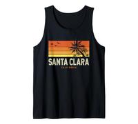 Rétro Santa Clara California CA Vintage Palms Sunset Débardeur