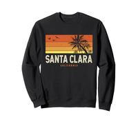 Rétro Santa Clara California CA Vintage Palms Sunset Sweatshirt