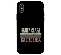Rétro Santa Clara Californie Coque pour iPhone X/XS