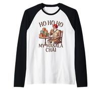 Retro Santa Sunglasses Hold Masala Chai Indian Men Women Manche Raglan