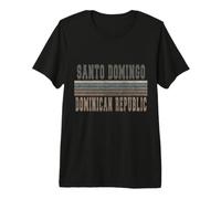Rétro Santo Domingo République Dominicaine T-Shirt Haut de Gamme