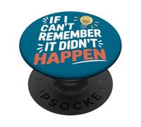 Rétro Sarcasme: Si J'oublie, Ça n'est Pas Arrivé PopSockets PopGrip Adhésif