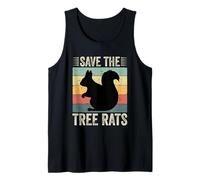 Rétro Save The Tree Rats Funny Squirrel Lover Men Women Kids Débardeur