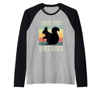 Rétro Save The Tree Rats Funny Squirrel Lover Men Women Kids Manche Raglan