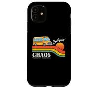 Retro School Bus Driver Certified Chaos Transport Technician Coque pour iPhone 11