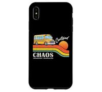 Retro School Bus Driver Certified Chaos Transport Technician Coque pour iPhone XS Max
